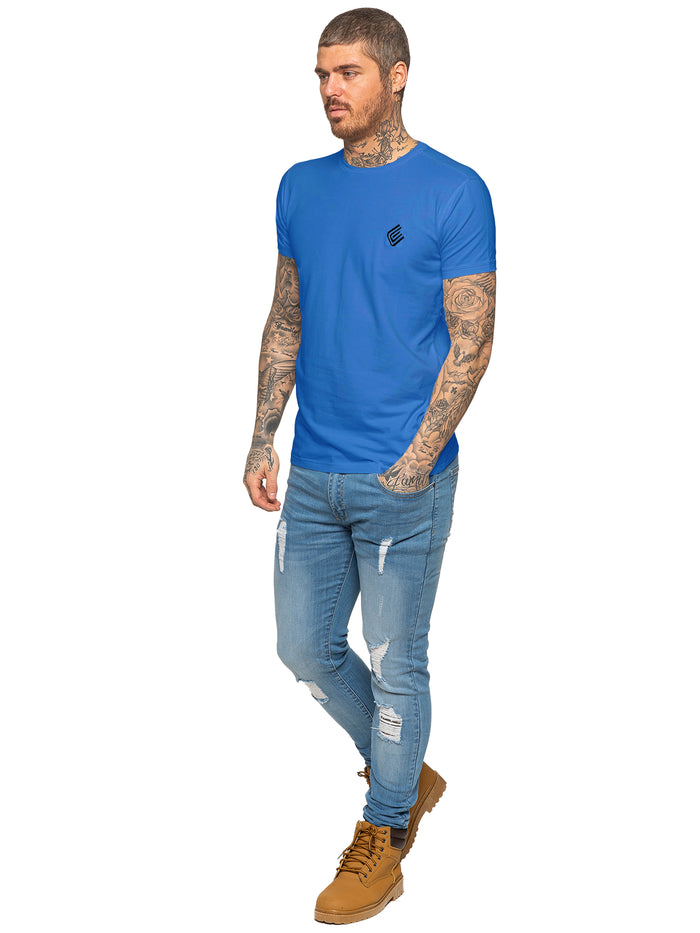 enzo jeans Kai Slim T-Shirt - Royal Blue