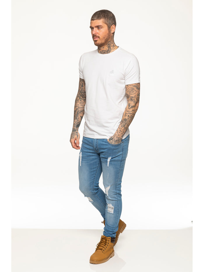enzo jeans Kai Slim T-Shirt - White