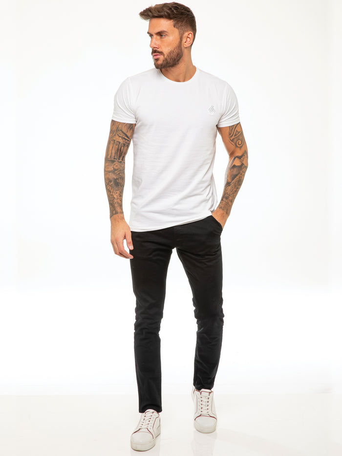 Enzo Jeans Kaiden Slim Stretch Trousers - Black