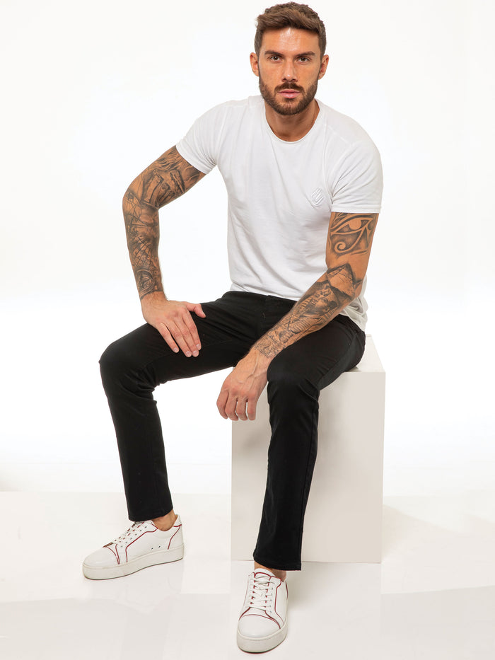 enzo jeans Kaiden Slim Stretch Trousers - Black