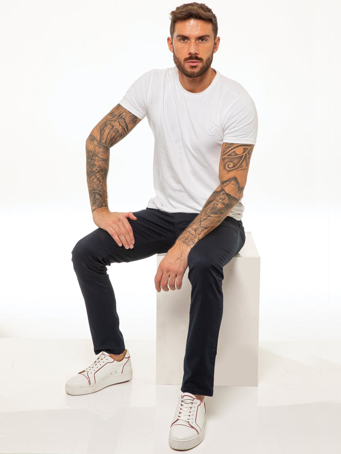 Enzo Jeans Kaiden Slim Stretch Trousers - Blue