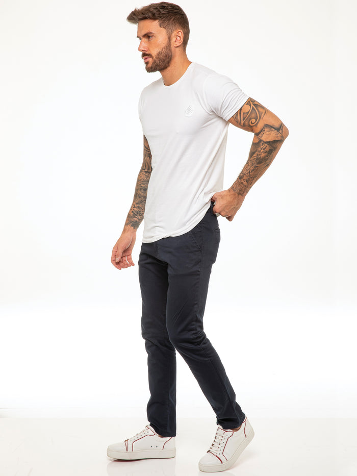 Enzo Jeans Kaiden Slim Stretch Trousers - Blue