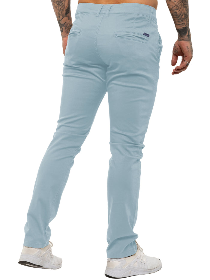Enzo Jeans Kaiden Slim Stretch Trousers - Sky Blue