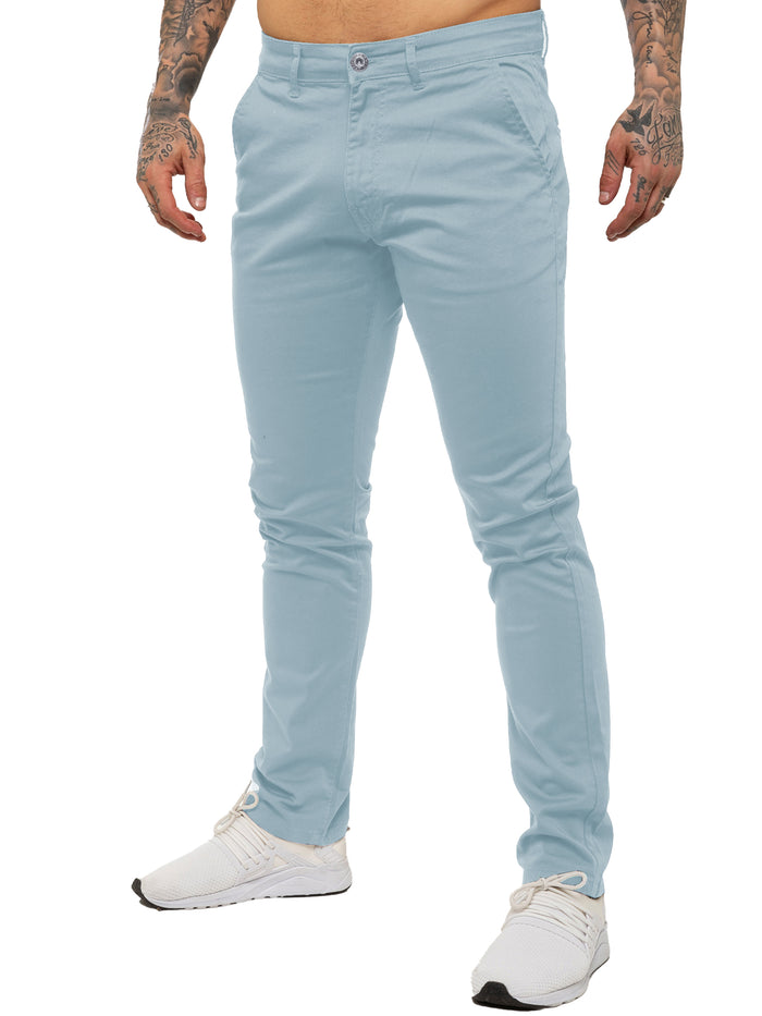 enzo jeans Kaiden Slim Stretch Trousers - Sky Blue
