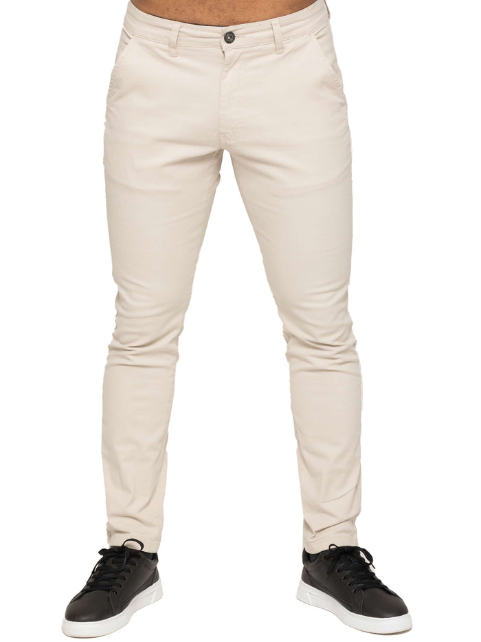 Enzo Jeans Kaiden Slim Stretch Trousers - Stone