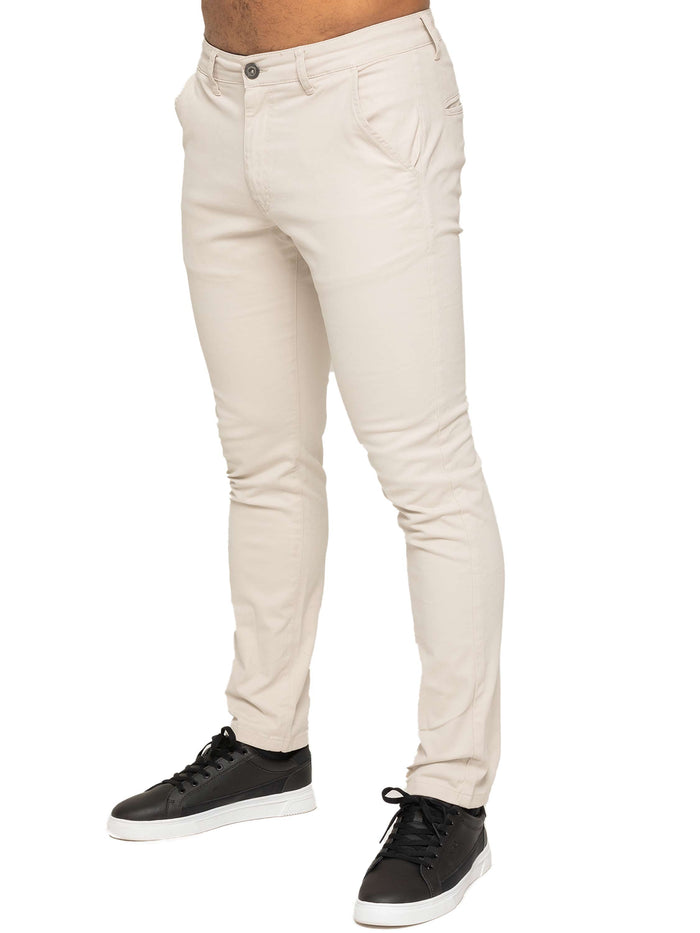 enzo jeans Kaiden Slim Stretch Trousers - Stone