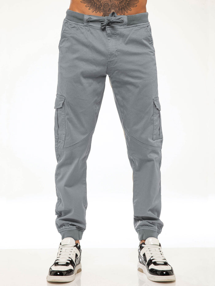 enzo jeans Kyle Stretch Cargo Pants - Light Grey