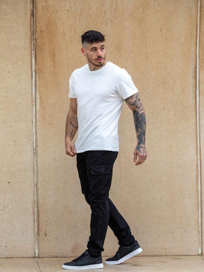 Enzo Jeans Leonardo Tech Utility Cargo Pants - Black