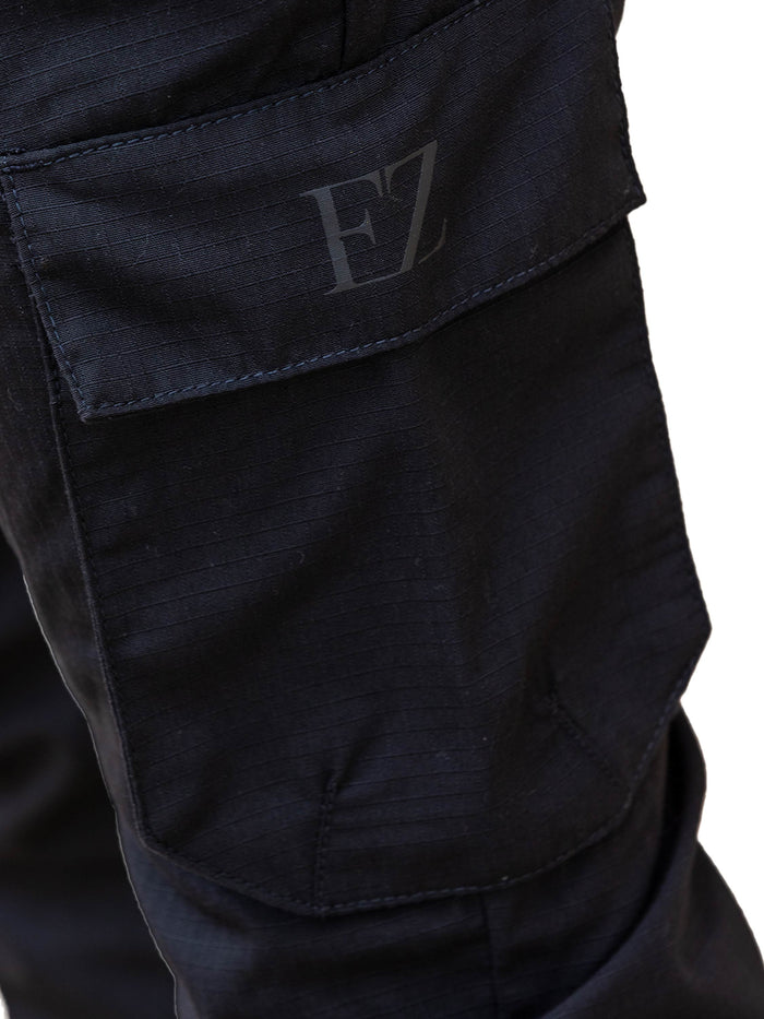 Enzo Jeans Leonardo Tech Utility Cargo Pants - Black