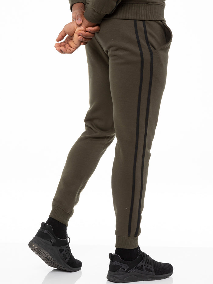 Enzo Jeans Logan Cuffed Jogger - Khaki