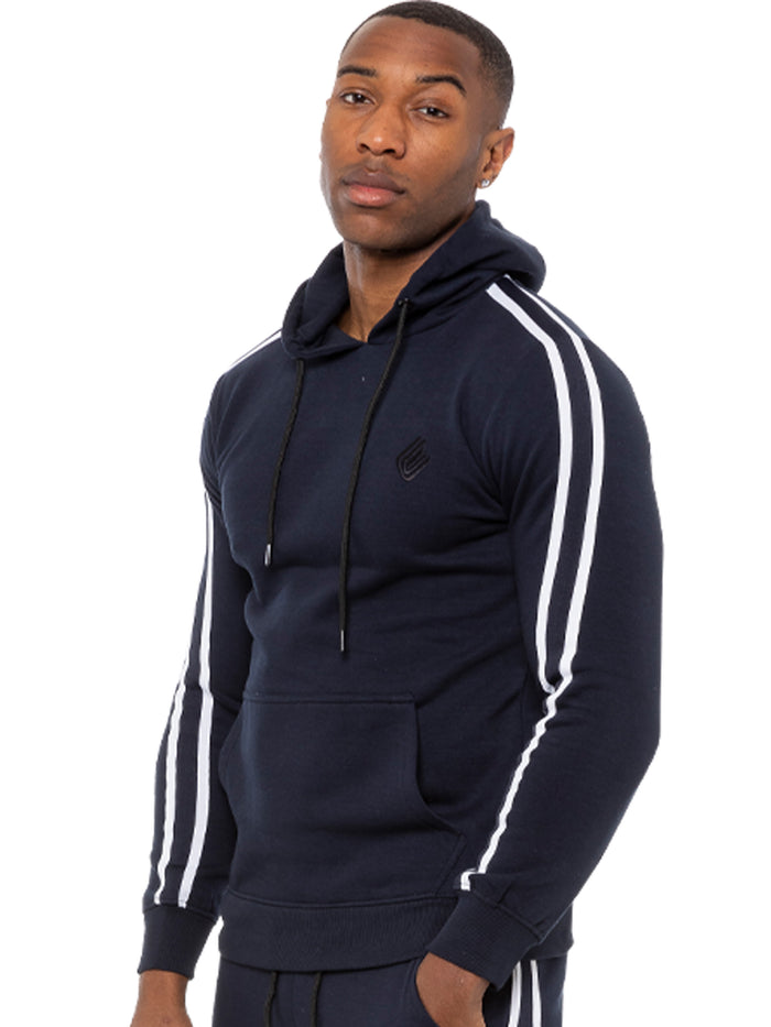 Enzo Jeans Logan Overhead Hoodie - Blue