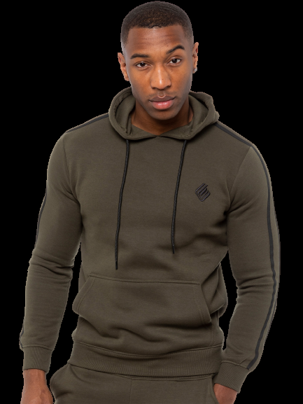 Enzo Jeans Logan Overhead Hoodie - Khaki