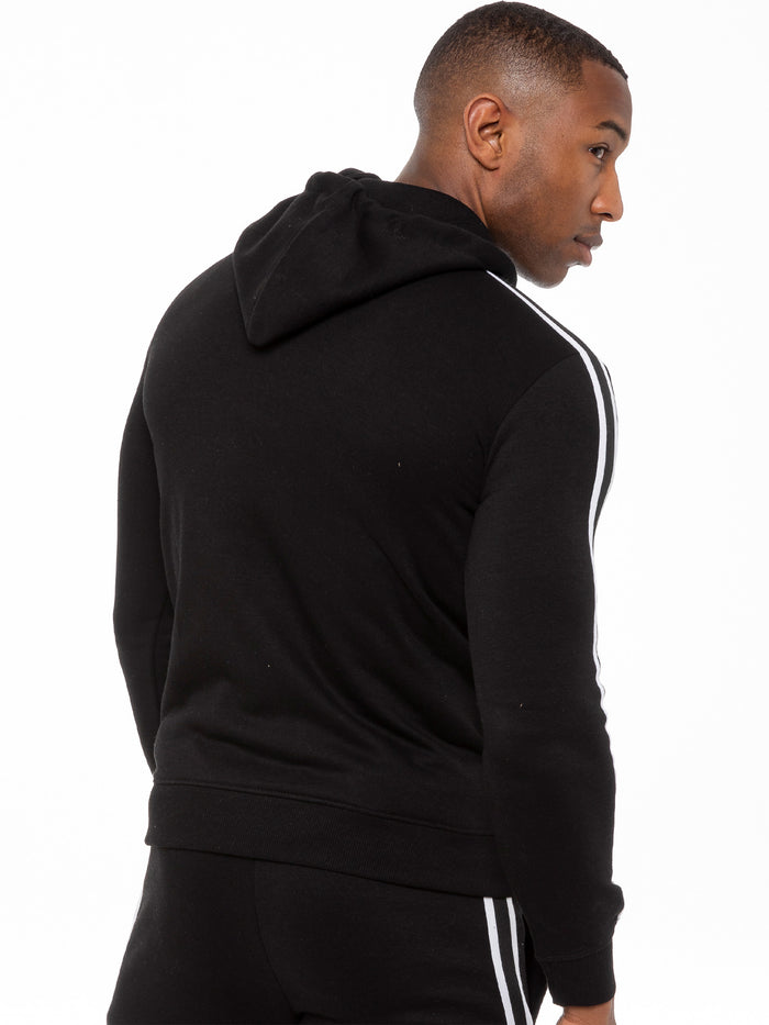 Enzo Jeans Logan Zip Up Hoodie - Black