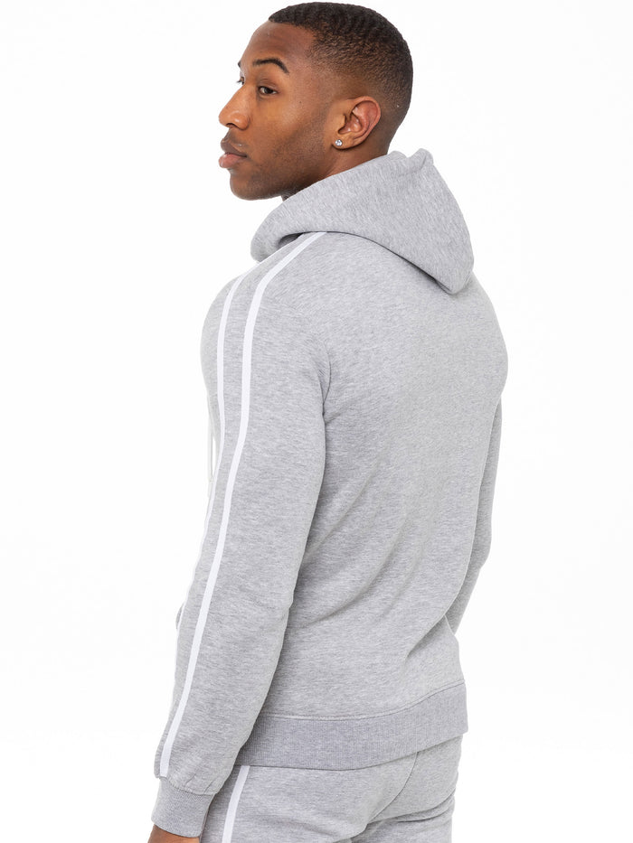 Enzo Jeans Logan Zip Up Hoodie - Grey