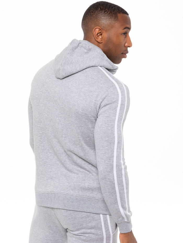Enzo Jeans Logan Zip Up Hoodie - Grey