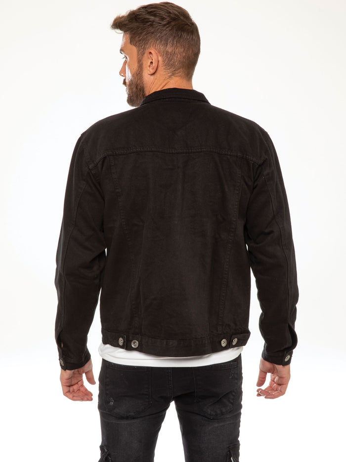 Enzo Jeans Lowell Denim Jacket - Black