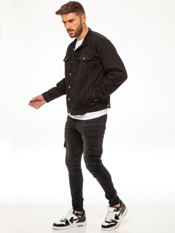Enzo Jeans Lowell Denim Jacket - Black