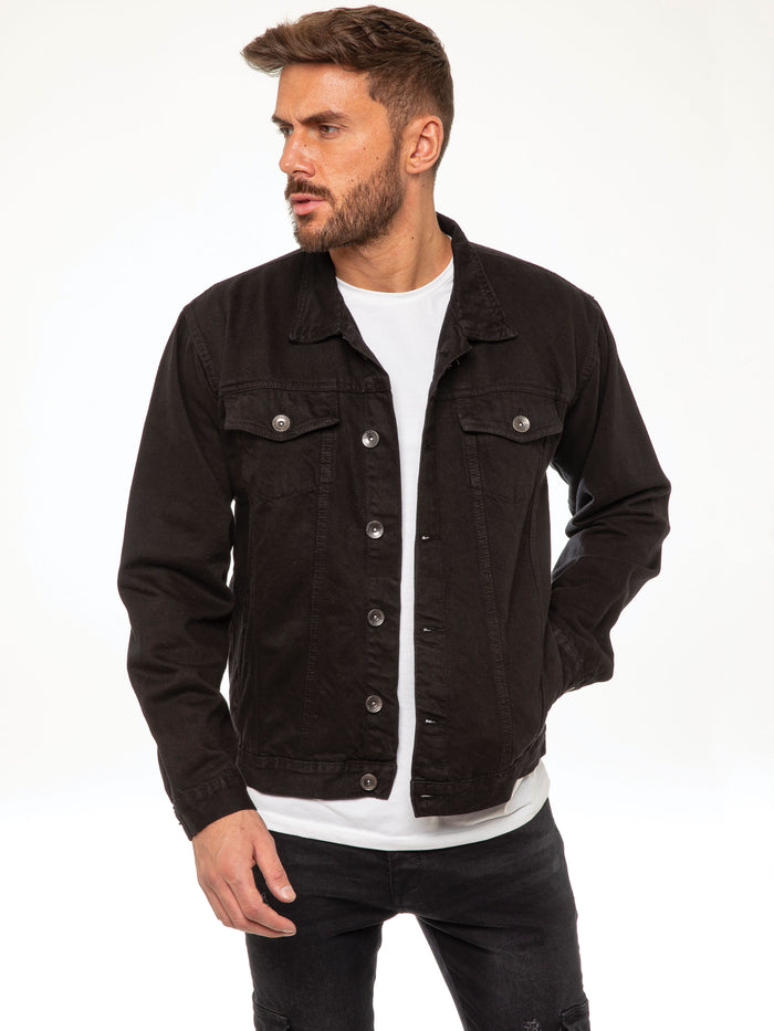 enzo jeans Lowell Denim Jacket - Black