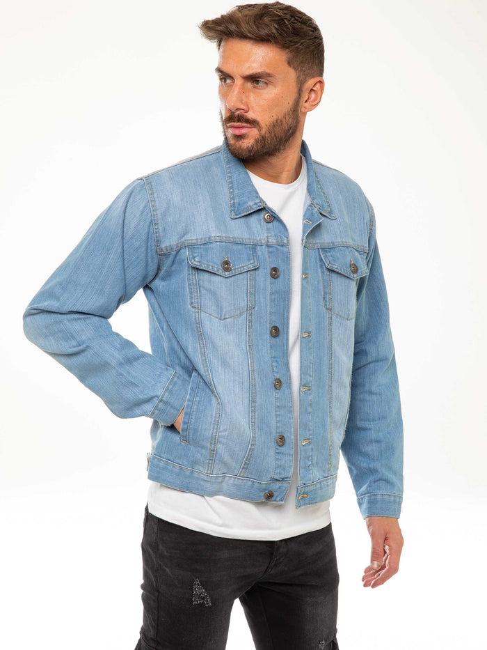 enzo jeans Lowell Denim Jacket - Light Blue