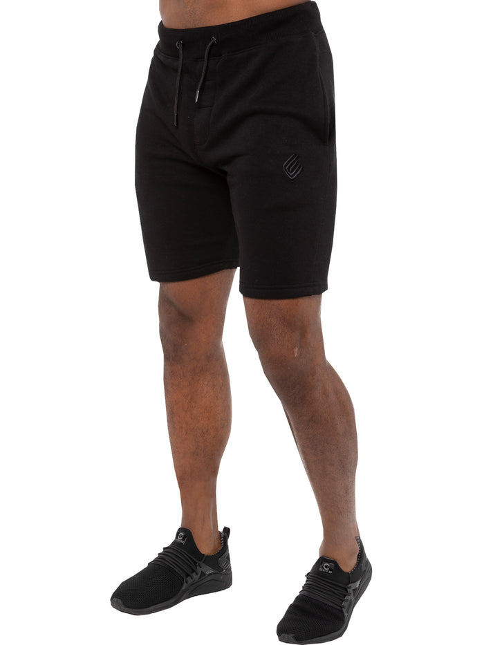 enzo jeans Lyon Relaxed Fleece Shorts - Black