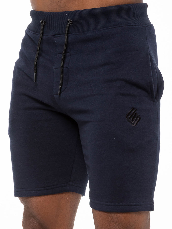 Enzo Jeans Lyon Relaxed Fleece Shorts - Blue
