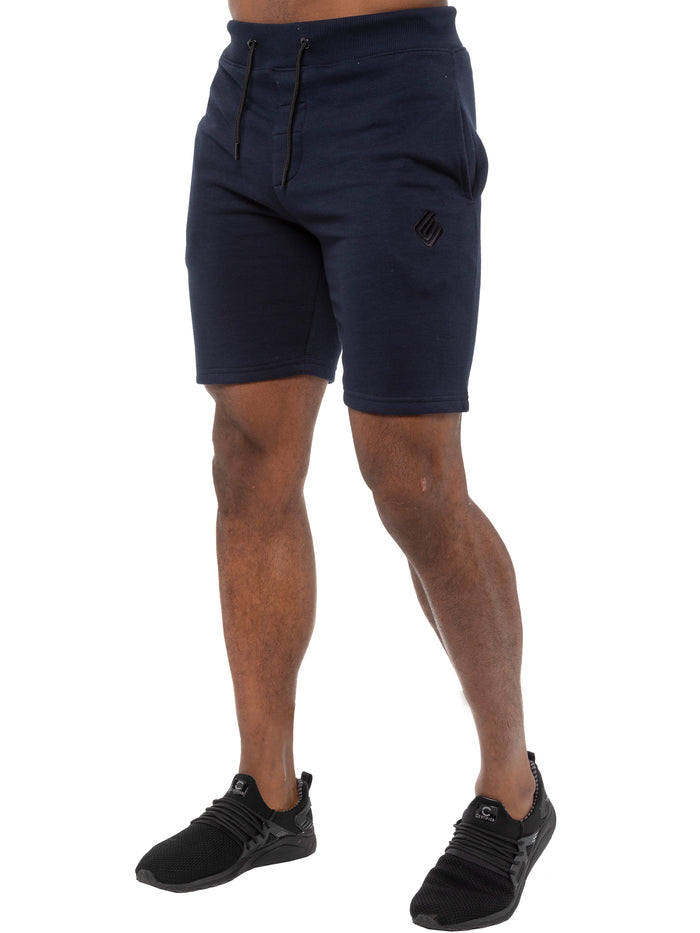 enzo jeans Lyon Relaxed Fleece Shorts - Blue