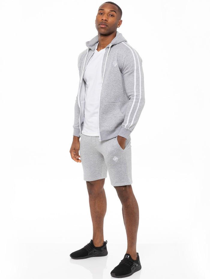 Enzo Jeans Lyon Relaxed Fleece Shorts - Grey