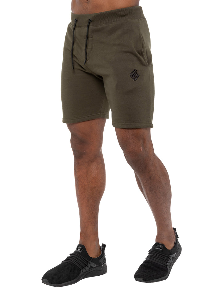 enzo jeans Lyon Relaxed Fleece Shorts - Khaki