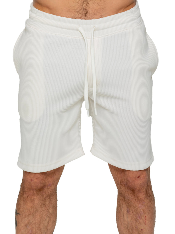 enzo jeans Matteo Pleated Shorts - Off White