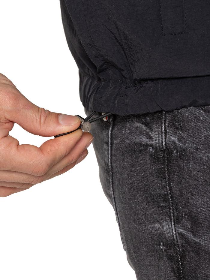Enzo Jeans Mattia Windbreaker Jacket - Black