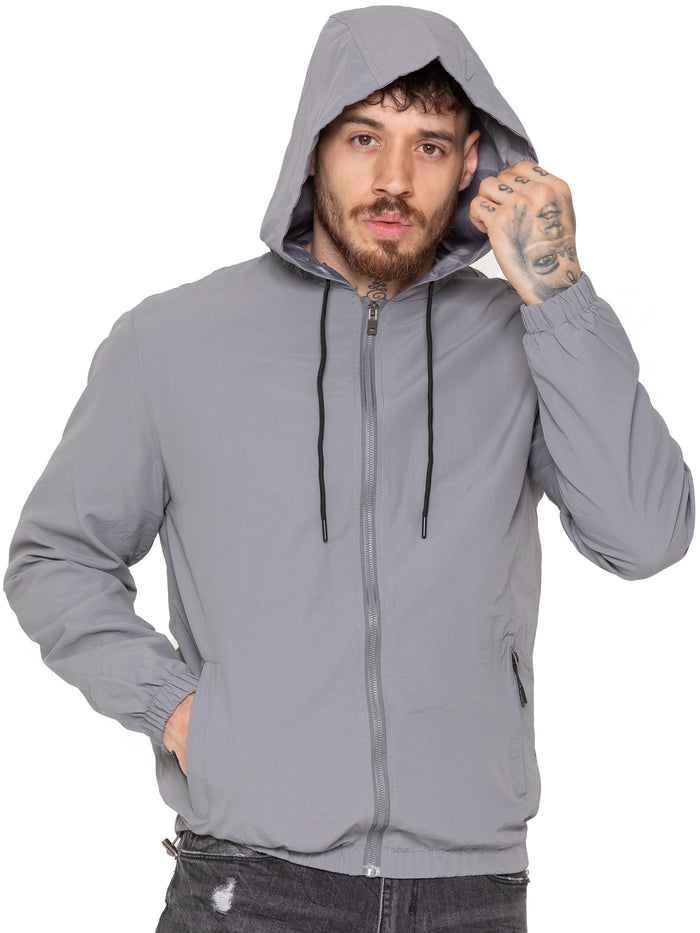 Enzo Jeans Mattia Windbreaker Jacket - Grey