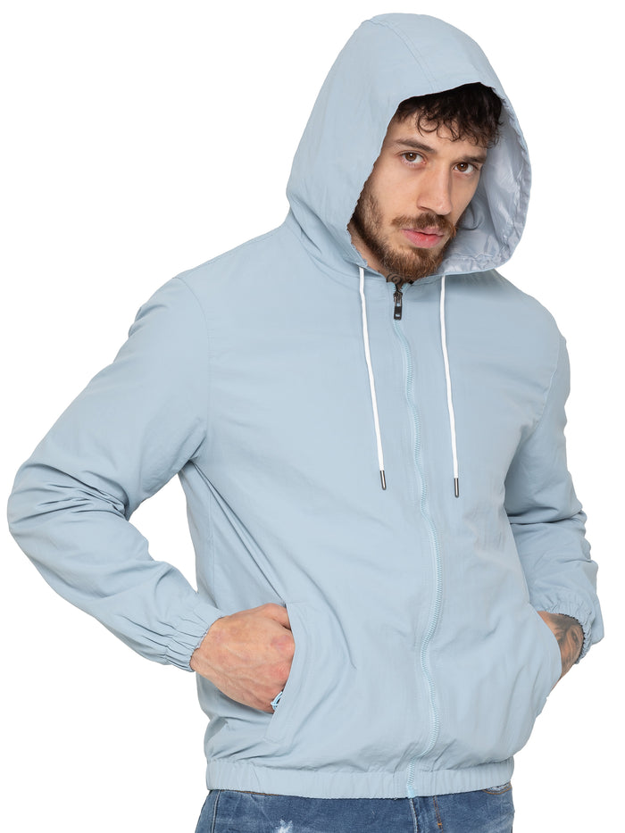 Enzo Jeans Mattia Windbreaker Jacket - Sky Blue