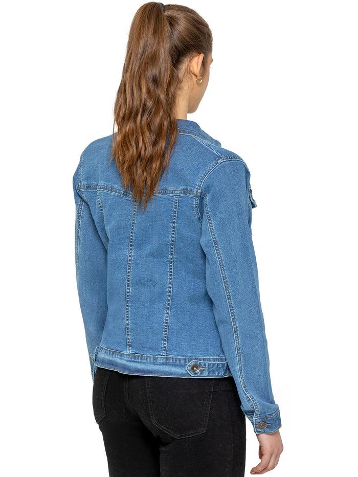 Enzo Jeans Maya Denim Jacket - Blue