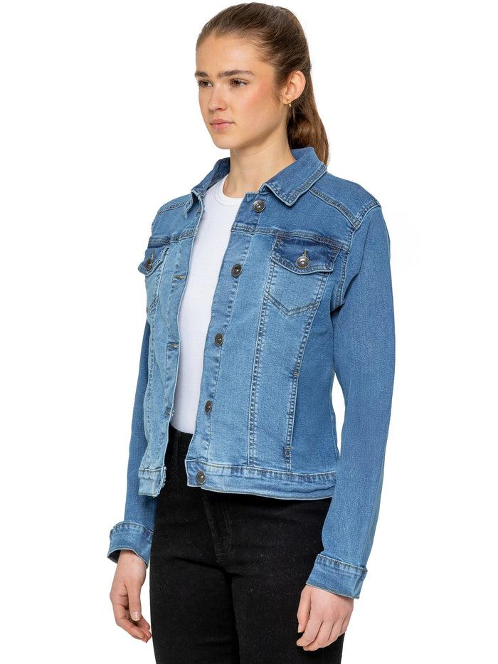 Enzo Jeans Maya Denim Jacket - Blue