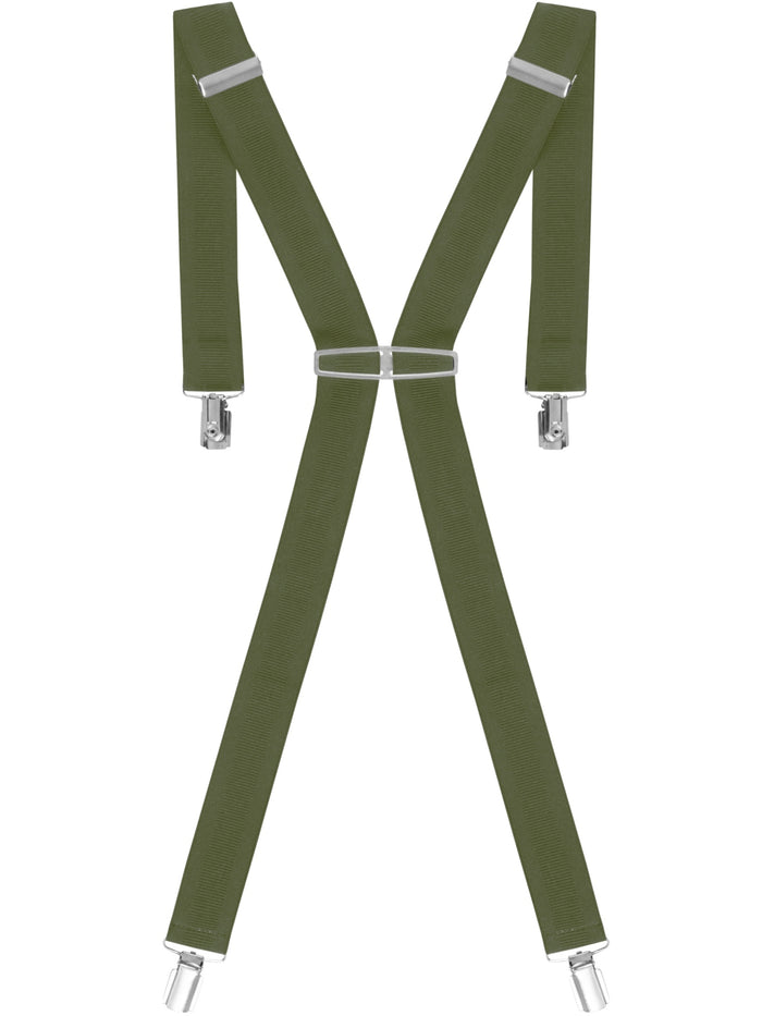 enzo jeans Men's Elasticated Braces - Green