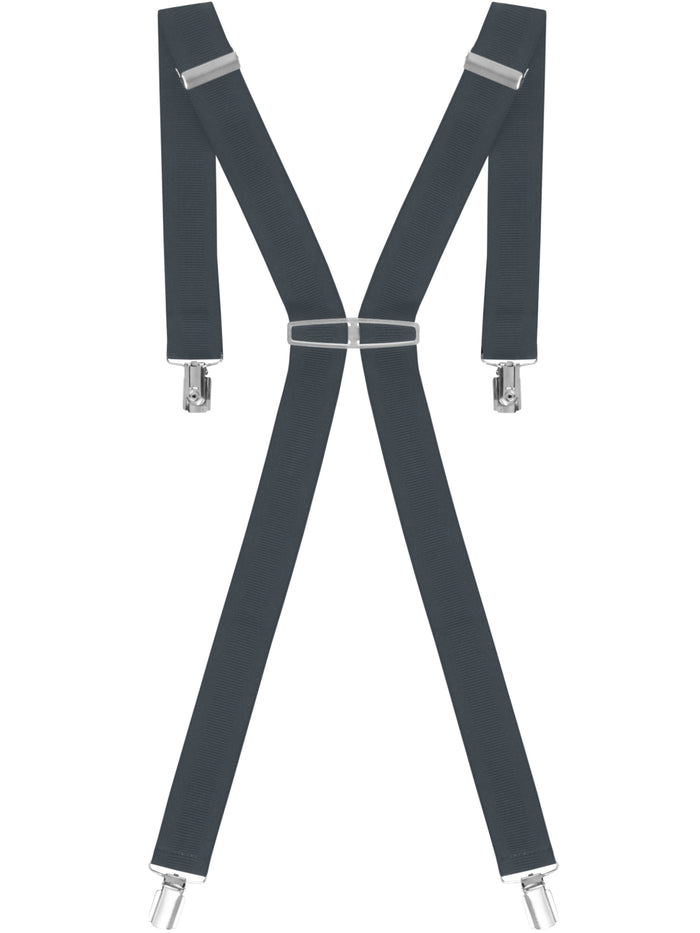 enzo jeans Men's Elasticated Braces - Grey