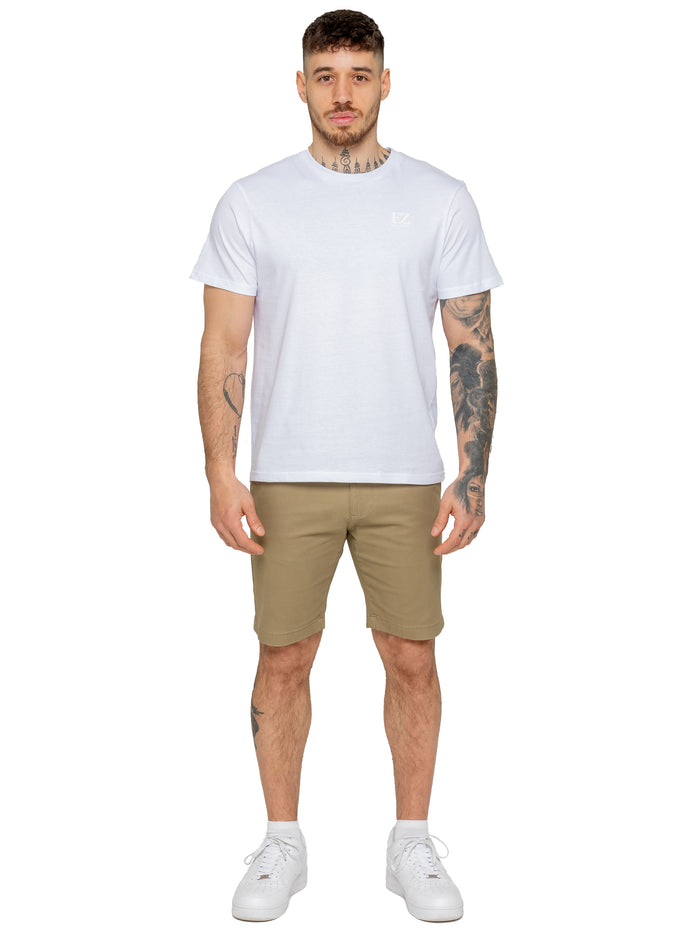 Enzo Jeans Miles Regular Fit Chino Shorts - Beige