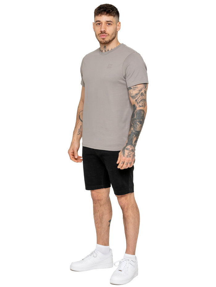 Enzo Jeans Miles Regular Fit Chino Shorts - Black