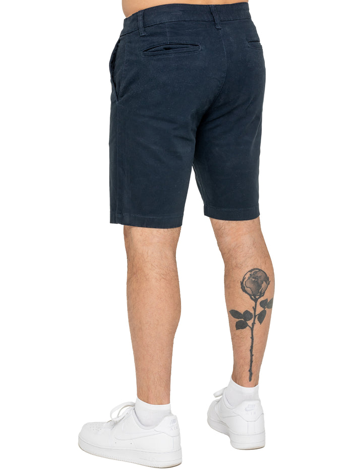 Enzo Jeans Miles Regular Fit Chino Shorts - Navy