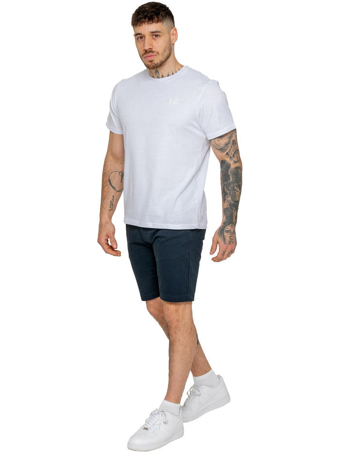 Enzo Jeans Miles Regular Fit Chino Shorts - Navy