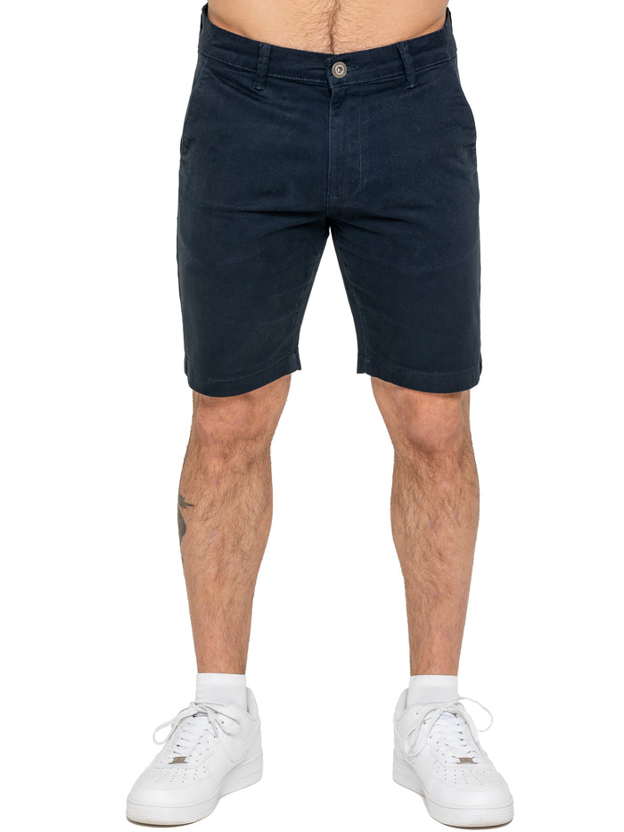 enzo jeans Miles Regular Fit Chino Shorts - Navy