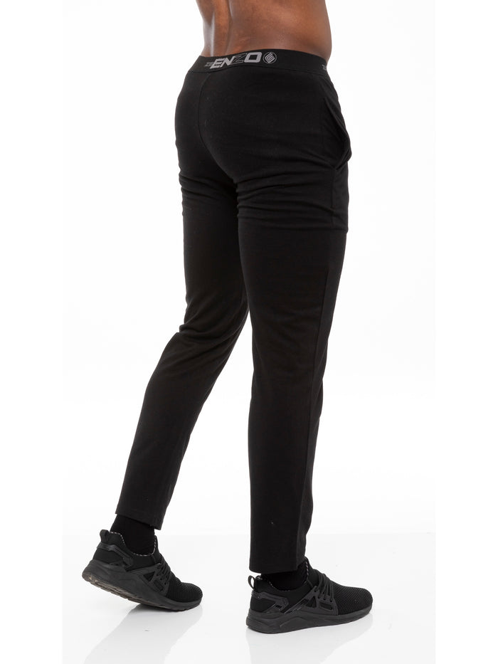 Enzo Jeans Milo Waistband Lounge Pants - Black