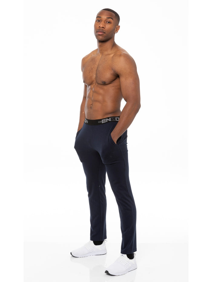 Enzo Jeans Milo Waistband Lounge Pants - Blue