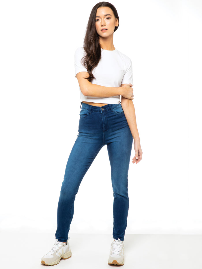 enzo jeans Molly High Rise Skinny Jeans - Blue
