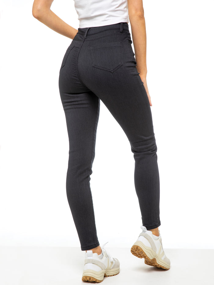 Enzo Jeans Molly High Rise Skinny Jeans - Grey