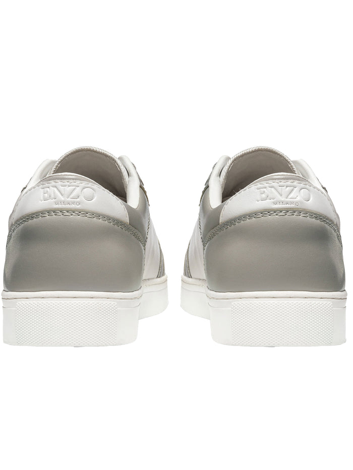 Enzo Jeans Monza Low Trainer - White
