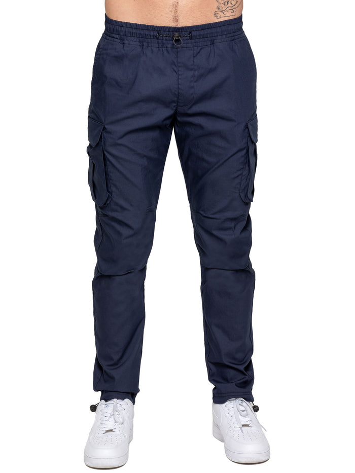 Enzo Jeans Nicolas Tapered Cargo Pants - Navy