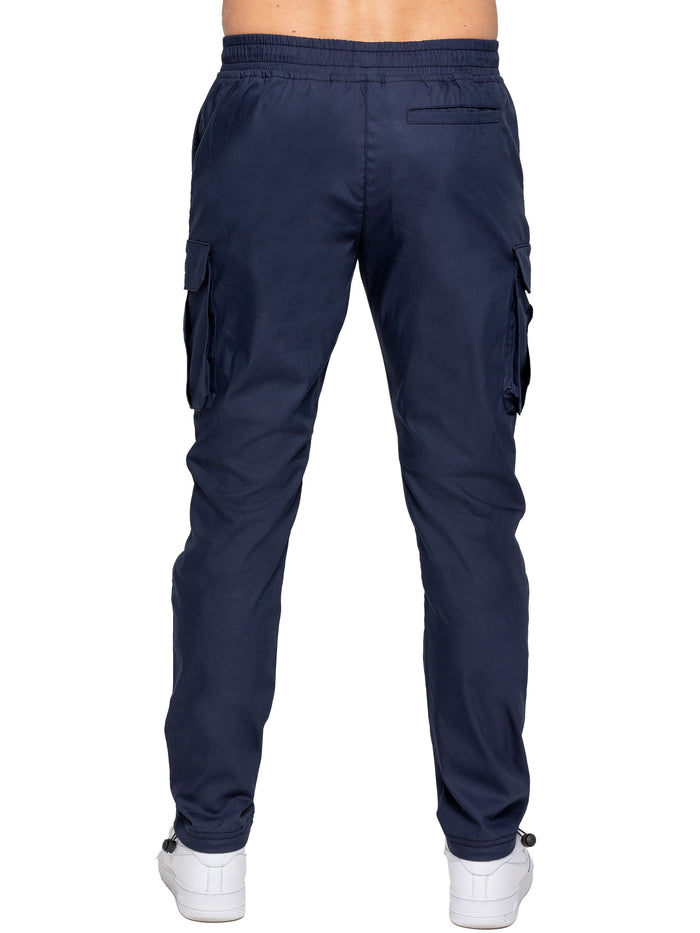 Enzo Jeans Nicolas Tapered Cargo Pants - Navy