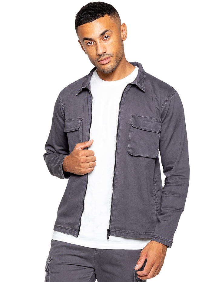 enzo jeans Nova Dye Cargo Jacket - Grey