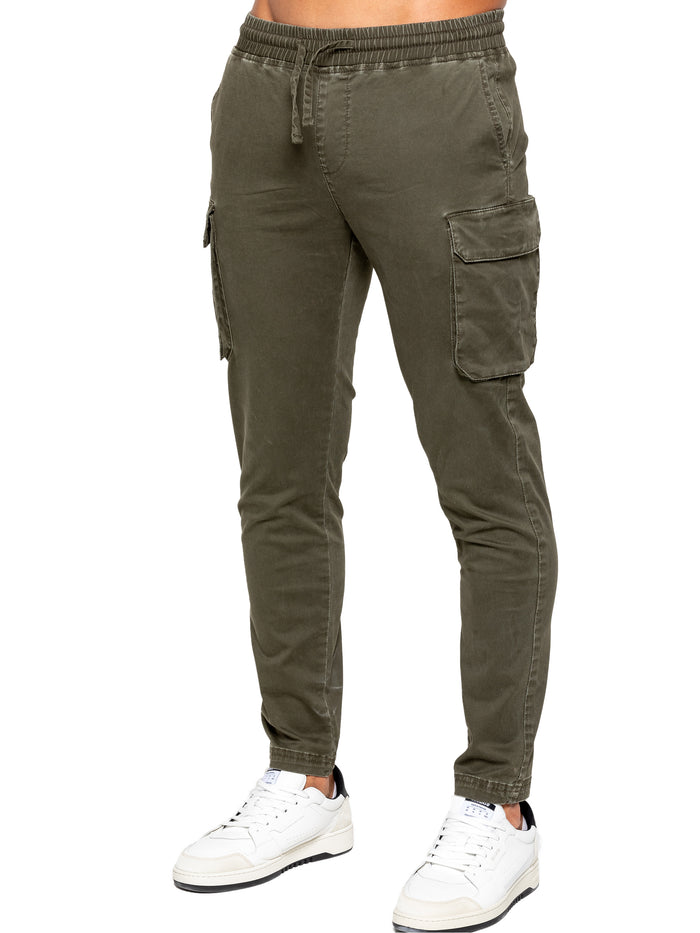 enzo jeans Nova Dye Cargo Pants - Khaki